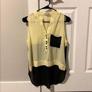 Toska yellow and black blouse. Look like new